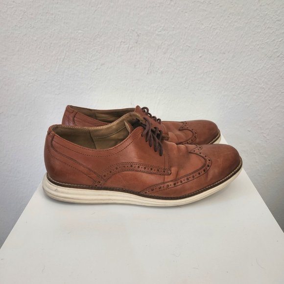 Cole Haan Original Grande Wingtip Oxford Mens size 10.5 Woodbury Ivory C26471 main image 7
